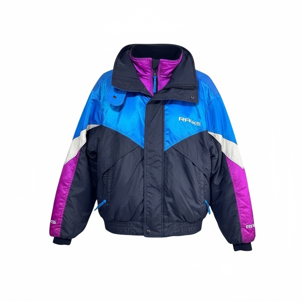 Vintage Polaris Colorblock Ski Jacket 90's Y2K Retro Snowmobile Women's XL‎